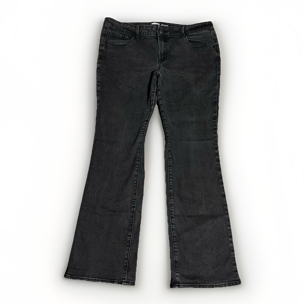 Old Navy Jeans Womens 14 Mid Rise Kicker Boot Cut Flared Stretch Y2K